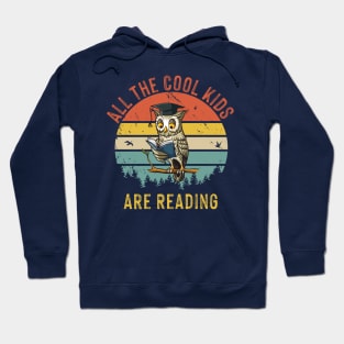 All The Cool Kids Are Reading Funny shirt for kids Hoodie